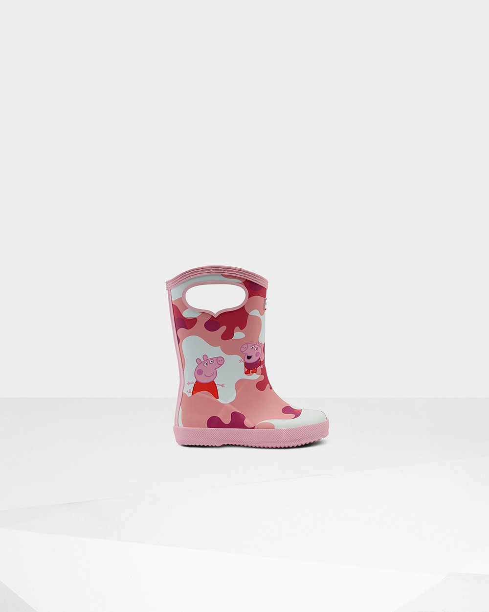 Botas De Agua Original First Peppa Pig Grab Handle Hunter Niños - Rosas - 582317FTM